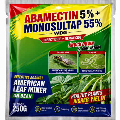 Stop Soybean Leaf Miners Within 24 Hours|Abamectin 5%+Monosultap 55% WDG Fast-Acting Insecticide
